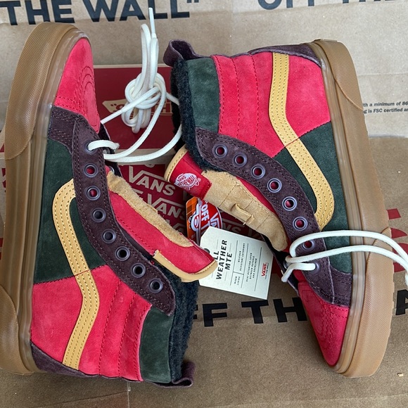 Vans Sk8-Hi 46 MTE Dx Poinsettia /Forest Night sneakers WMNS boots - Picture 12 of 16